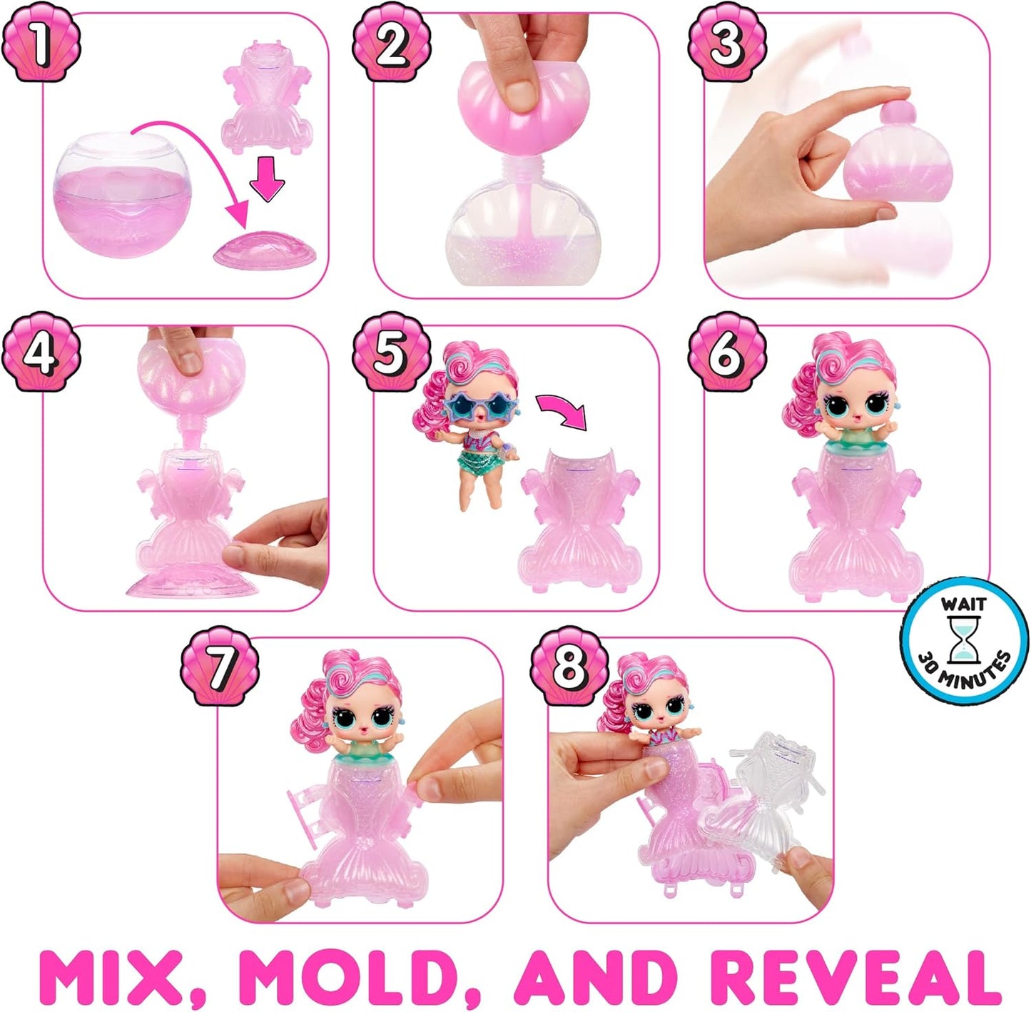 LOL Surprise Mermaid Tot with color change tail