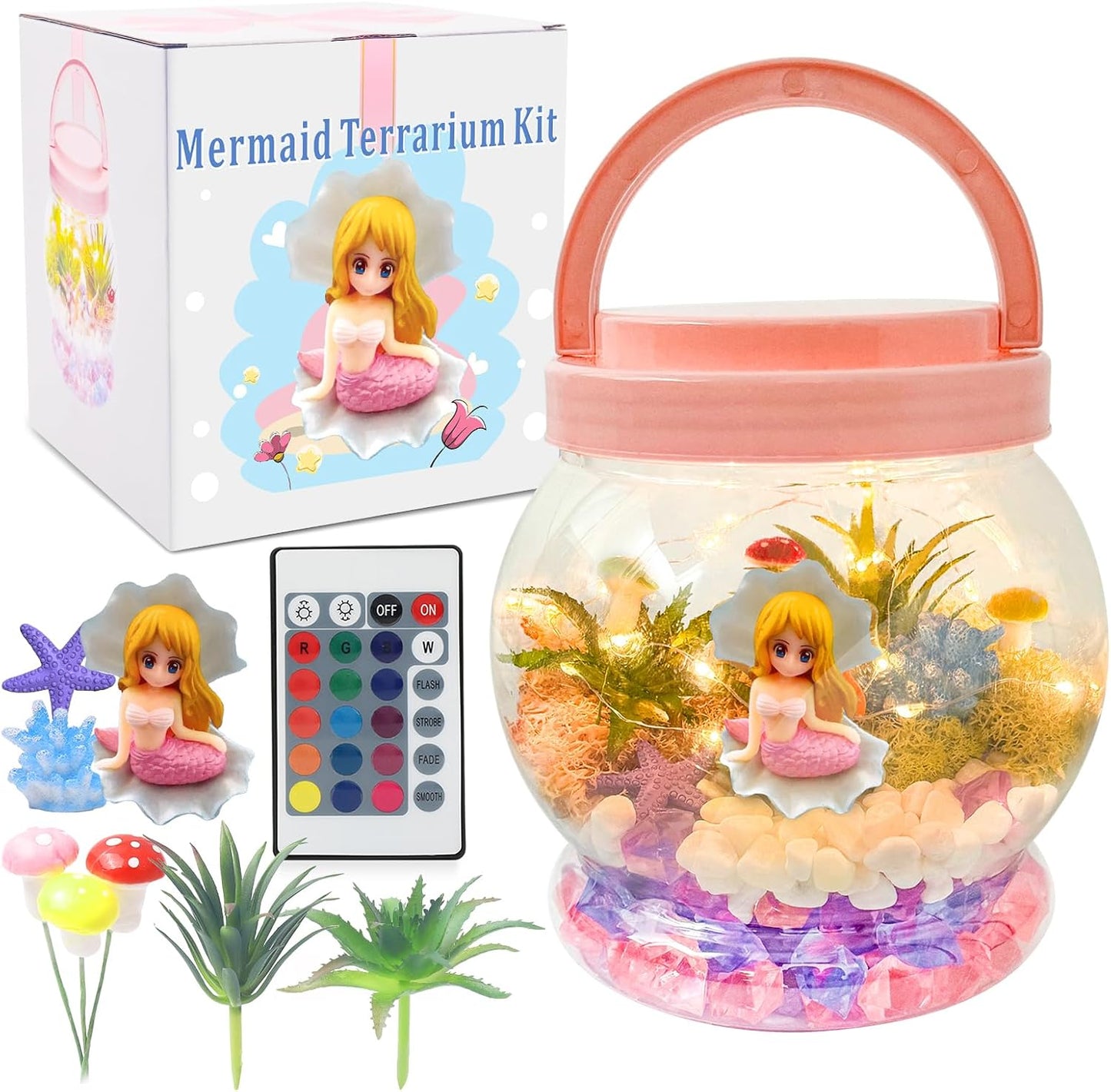 Light-up Mermaid Terrarium Kit