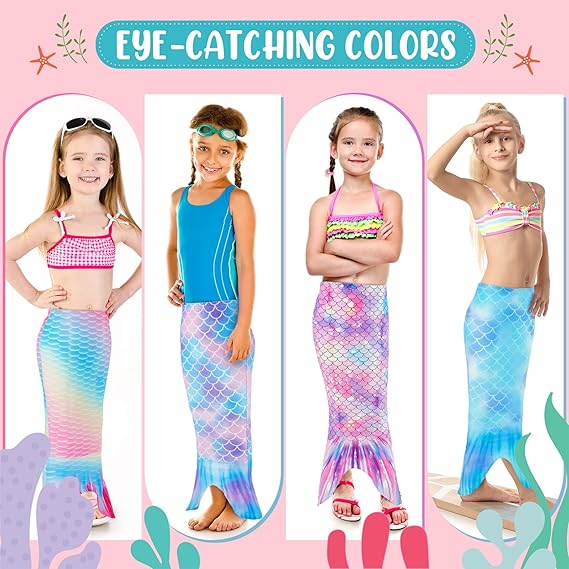 Mermaid Tails for Girls Dress up - Size 5