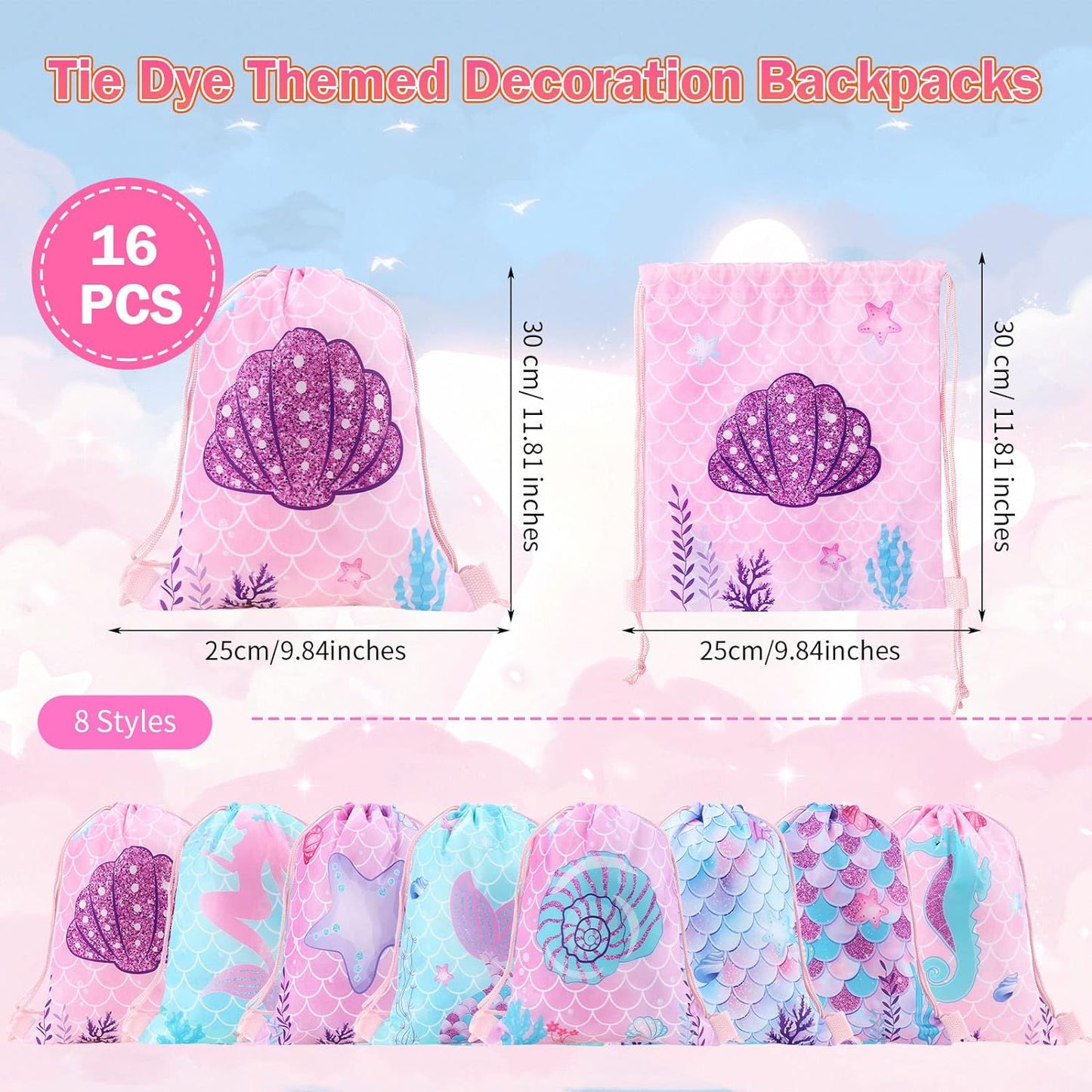 Mermaid Drawstring Backpack