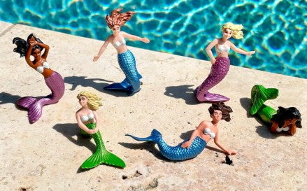 Detailed Mini Plastic Mermaid Model Figures
