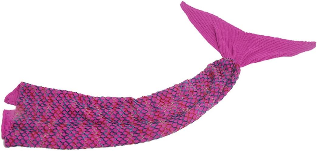 Mermaid Tail Blanket, Soft Crochet Sleeping Bag Blanket for Kids Adults, Mermaid Gift for Girl