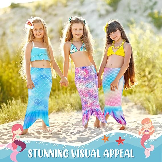 Mermaid Tails for Girls Dress up - Size 5