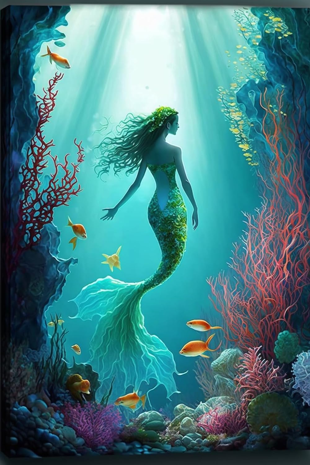Deep Sea Mermaid - Poster Print