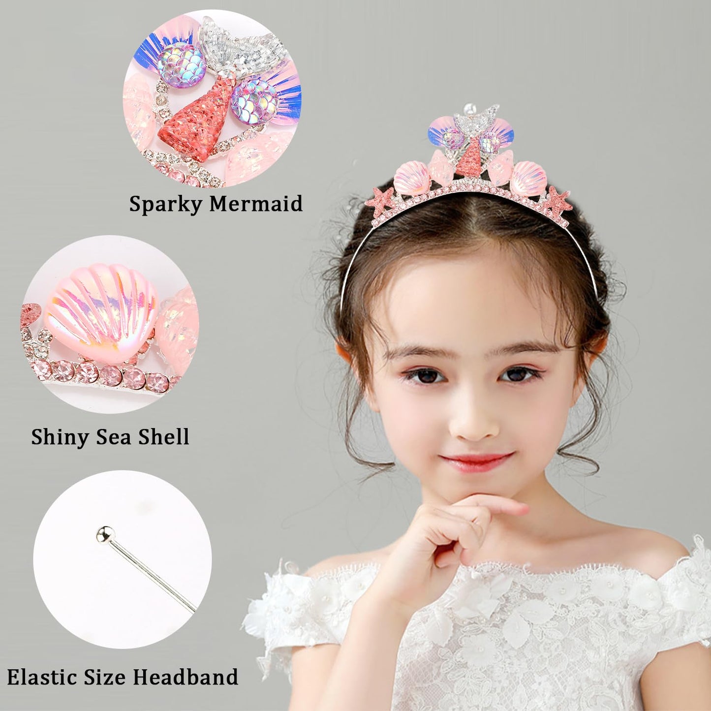 Mermaid Tiara headband for girls