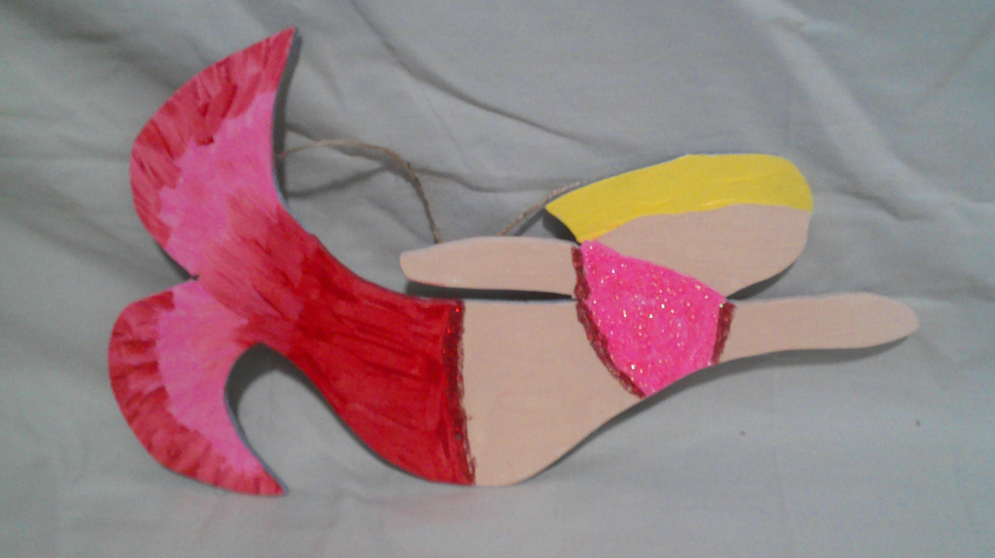 12" * 8" Swimming mermaid wall decor - Multi colors available