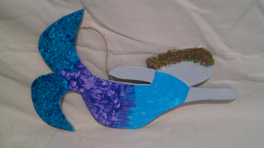 12" * 8" Swimming mermaid wall decor - Multi colors available