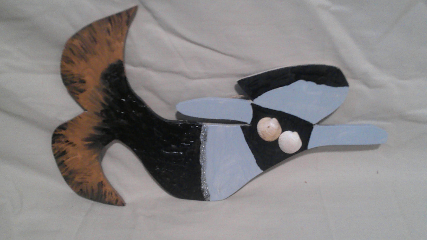 12" * 8" Swimming mermaid wall decor - Multi colors available