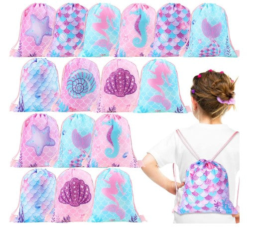 Mermaid Drawstring Backpack